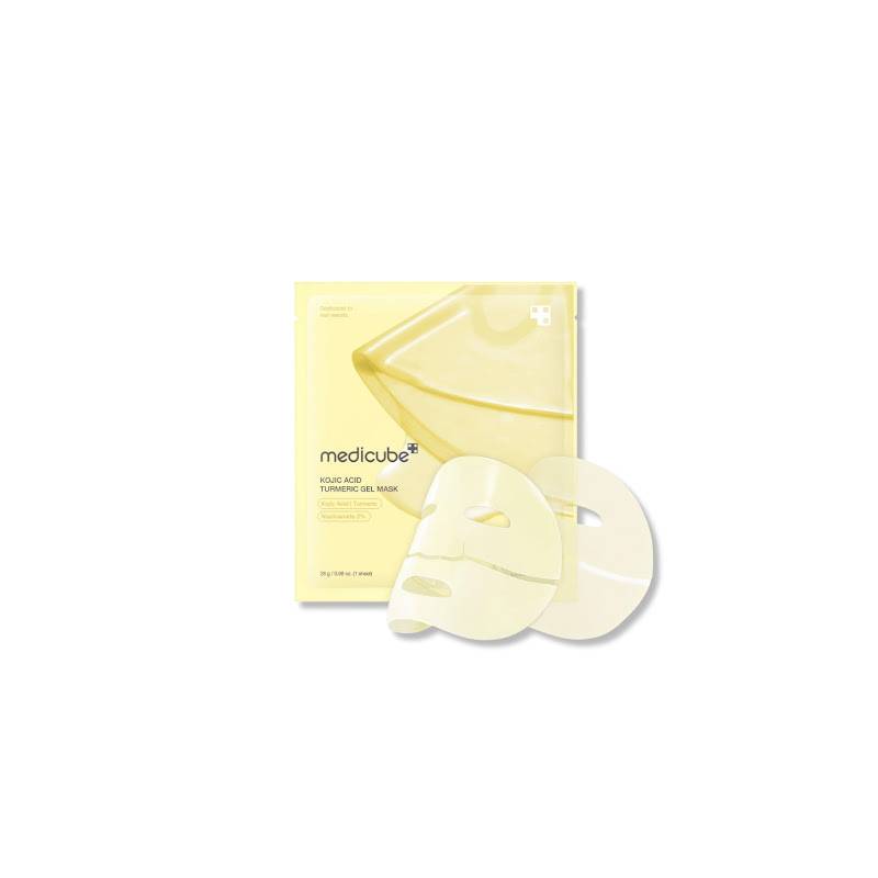 ماسک ورقه ای کوجیک اسید و زردچوبه gel mask kojic acid مدی کیوب 1 عددی